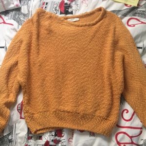 Light orange knit sweater